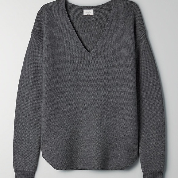 Aritzia Wilfred Free Dark Grey Wolter Knit size xxs - Picture 5 of 6